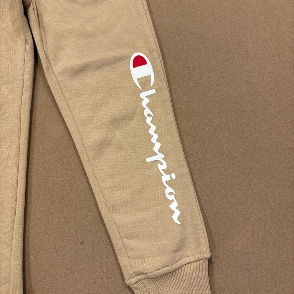 Champion Boy’s Heritage Graphic Joggers/Sweatpants Khaki/Tan With Logo Size 6 - Picture 2 of 10
